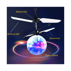 New Flying Ball Luminous Kid's Flight Balls Electronic Infrared Induction Aircraft Remote Control Toys - Multicolor