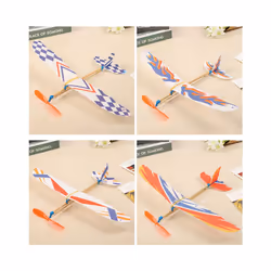 Rubber bands power planes Hand Launch Throwing Foam Inertial Glider Aircraft Outdoor Toys For Child - 1pcs Random Color