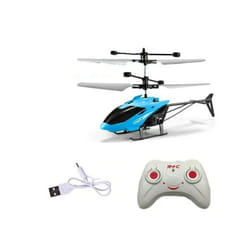 Express - Hanging helicopter with children's gesture control, RC remote sensing airplane with LED charging - Blue