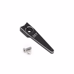 RC Aircraft Aluminum CNC Metal Steering Servo Arm Horn Inch For RC Car Servo 25T Swing Arm Parts - Black 1.25in