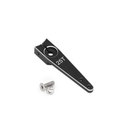 RC Aircraft Aluminum CNC Metal Steering Servo Arm Horn Inch For RC Car Servo 25T Swing Arm Parts - Black 1.25in