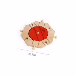 Wooden Track Accessories Beech Wood Railway Train Track Bridge Connector Toys Fit Thomas Wooden Train - 1pc Turntable