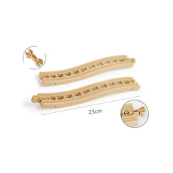 Wooden Track Accessories Beech Wood Railway Train Track Bridge Connector Toys Fit Thomas Wooden Train - 2pcs tracks