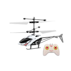 Remote Control Airplane Helicopter Flying Mini Interaction Airplane Gesture Sensing Children Flashing - RC White shark