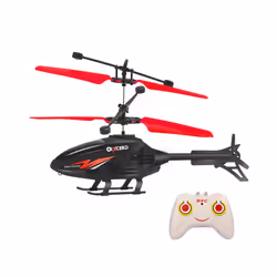 Remote Control Airplane Helicopter Flying Mini Interaction Airplane Gesture Sensing Children Flashing - RC red Apache