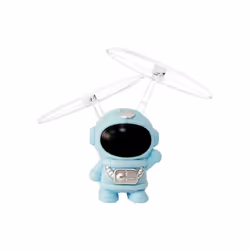 Levitating Flying Robot Infrared Induction Astronaut UFO Dron Whirling Luminescent Aircraft Hand Control - blue