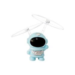 Levitating Flying Robot Infrared Induction Astronaut UFO Dron Whirling Luminescent Aircraft Hand Control - blue
