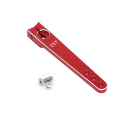 RC Aircraft Aluminum CNC Metal Steering Servo Arm Horn Inch For RC Car Servo 25T Swing Arm Parts - Red 2.0in