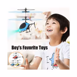 Express - Hanging helicopter with children's gesture control, RC remote sensing airplane with LED charging - Red