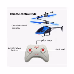 Express - Hanging helicopter with children's gesture control, RC remote sensing airplane with LED charging - Red