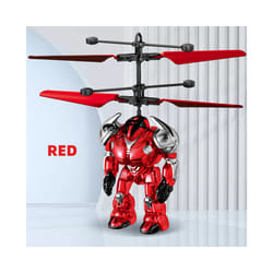 Intelligent Sensing Aircraft Mech Warrior Flying Robot Luminescent Suspension Gesture Sensing Flying - X-Red