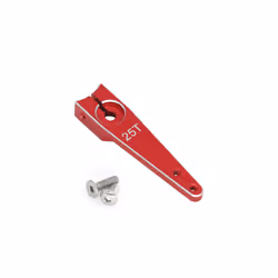 RC Aircraft Aluminum CNC Metal Steering Servo Arm Horn Inch For RC Car Servo 25T Swing Arm Parts - Red 1.25in