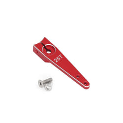 RC Aircraft Aluminum CNC Metal Steering Servo Arm Horn Inch For RC Car Servo 25T Swing Arm Parts - Red 1.25in