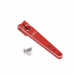 RC Aircraft Aluminum CNC Metal Steering Servo Arm Horn Inch For RC Car Servo 25T Swing Arm Parts - Red 1.75in