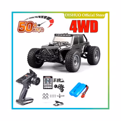 16103PRO 1:16 4WD RC Car with LED 2.4G Remote Control Cars 70KM/H High Speed Drift Monster Truck for - 16103 Black FB 1B