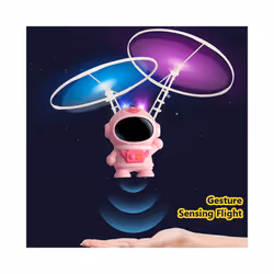 Levitating Flying Robot Infrared Induction Astronaut UFO Dron Whirling Luminescent Aircraft Hand Control - white 1