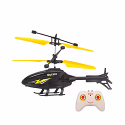 Remote Control Airplane Helicopter Flying Mini Interaction Airplane Gesture Sensing Children Flashing - RC yellow Apache