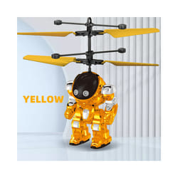 Intelligent Sensing Aircraft Mech Warrior Flying Robot Luminescent Suspension Gesture Sensing Flying - D-Yellow