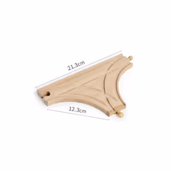 Wooden Track Accessories Beech Wood Railway Train Track Bridge Connector Toys Fit Thomas Wooden Train - 1pc T track