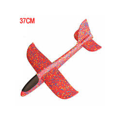 DIY Planes Hand Throw Airplane EPP Foam Launch Fly Glider Model Aircraft Outdoor Fun Toys for Children - 36cm Red