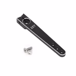 RC Aircraft Aluminum CNC Metal Steering Servo Arm Horn Inch For RC Car Servo 25T Swing Arm Parts - Black 2.0in