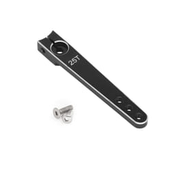 RC Aircraft Aluminum CNC Metal Steering Servo Arm Horn Inch For RC Car Servo 25T Swing Arm Parts - Black 2.0in