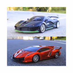 4Wd RC Car 1:18 Simulation Remote Control Racing Cars with Lights Drift Truck Radio Controlled Off Road - blue
