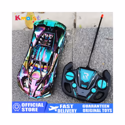 RC Car High Speed Sports Remote Controlled Mini Scale Model Vehicle Electric Drift Racing Car Toys for - Orange 21cm