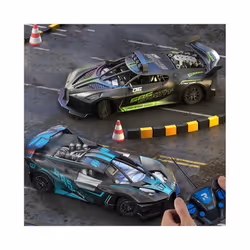RC Car High Speed Sports Remote Controlled Mini Scale Model Vehicle Electric Drift Racing Car Toys for - Orange 21cm