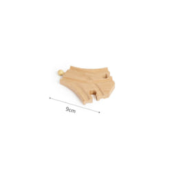 Wooden Track Accessories Beech Wood Railway Train Track Bridge Connector Toys Fit Thomas Wooden Train - 1pc small fork 1
