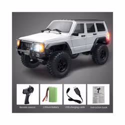 C8809 1:18 Full Scale RC Simulation Jeep Model 2.4G 4WD RC Car Motor Climbing Off-Road Model Car Toys - White-1B
