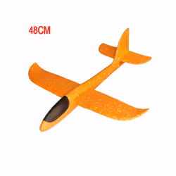 DIY Planes Hand Throw Airplane EPP Foam Launch Fly Glider Model Aircraft Outdoor Fun Toys for Children - 48cm Orange