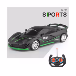 4Wd RC Car 1:18 Simulation Remote Control Racing Cars with Lights Drift Truck Radio Controlled Off Road - black green