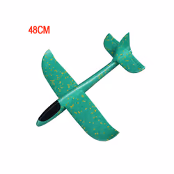 DIY Planes Hand Throw Airplane EPP Foam Launch Fly Glider Model Aircraft Outdoor Fun Toys for Children - 48cm Green