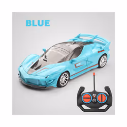 4Wd RC Car 1:18 Simulation Remote Control Racing Cars with Lights Drift Truck Radio Controlled Off Road - blue 2