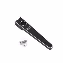 RC Aircraft Aluminum CNC Metal Steering Servo Arm Horn Inch For RC Car Servo 25T Swing Arm Parts - Black 1.75in