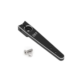 RC Aircraft Aluminum CNC Metal Steering Servo Arm Horn Inch For RC Car Servo 25T Swing Arm Parts - Black 1.75in