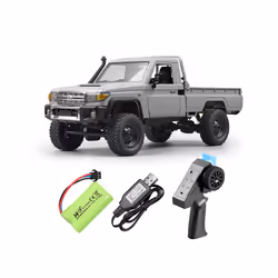 MN82 RC Car 1:12 MN Model RTR Pickup Truck 2.4G  LC79 4WD 280 Motor Proportional Off-road vehicle RC - MN82 Pro Silvery