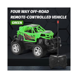 Remote control off-road climbing car four-way remote control toy off-road climbing car model boy birthday - green