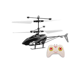 Remote Control Airplane Helicopter Flying Mini Interaction Airplane Gesture Sensing Children Flashing - RC Black Wolf