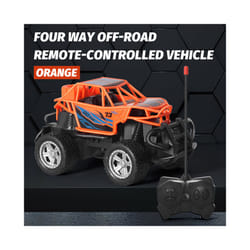 Remote control off-road climbing car four-way remote control toy off-road climbing car model boy birthday - Orange