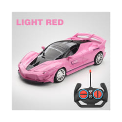 4Wd RC Car 1:18 Simulation Remote Control Racing Cars with Lights Drift Truck Radio Controlled Off Road - light red