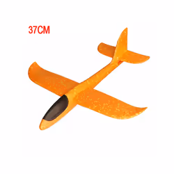 DIY Planes Hand Throw Airplane EPP Foam Launch Fly Glider Model Aircraft Outdoor Fun Toys for Children - 36cm Orange