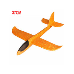 DIY Planes Hand Throw Airplane EPP Foam Launch Fly Glider Model Aircraft Outdoor Fun Toys for Children - 36cm Orange