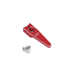 RC Aircraft Aluminum CNC Metal Steering Servo Arm Horn Inch For RC Car Servo 25T Swing Arm Parts - Red 1.0in