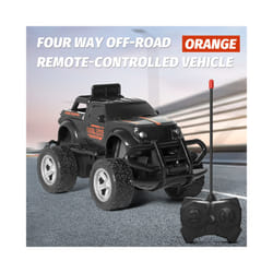 Remote-controlled off-road vehicle alloy high-speed four-wheel drive climbing and  electric car children's - orange