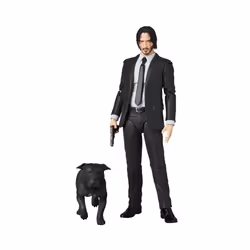 Mafex 085 JOHN WICK Chapter 2 with Dogs Action Figure Doll Horror Halloween PVC Collectible Joints Moveable - 16cm no box