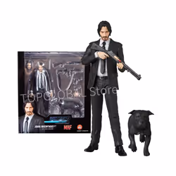 Mafex 085 JOHN WICK Chapter 2 with Dogs Action Figure Doll Horror Halloween PVC Collectible Joints Moveable - 16cm with box