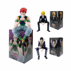 HunterHunter Anime Figure Phantom Troupe Hisoka Action Figure Noodle Stopper Room Decoration Noodle - 3pcs With box