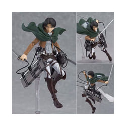 Attack on Titans Levi Ackerman Action Anime Figura Kawai Eren Jaege Mikasa Ackerman The Armored Titan - 213 No Retail Box